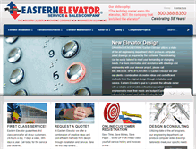 Tablet Screenshot of easternelevator.com